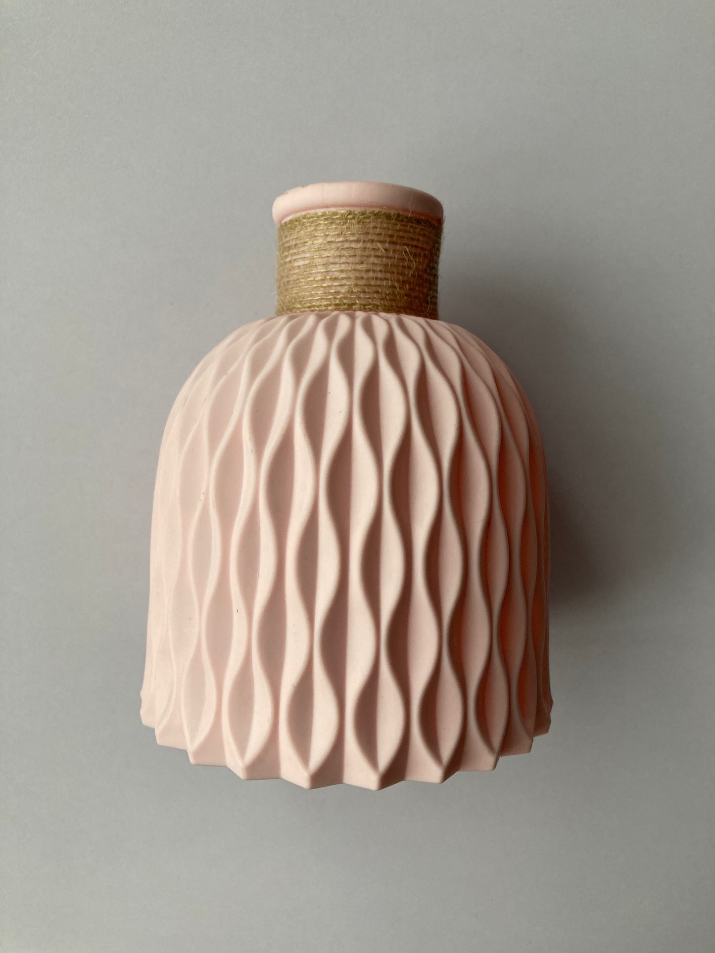 Pink Geometric Style Vase