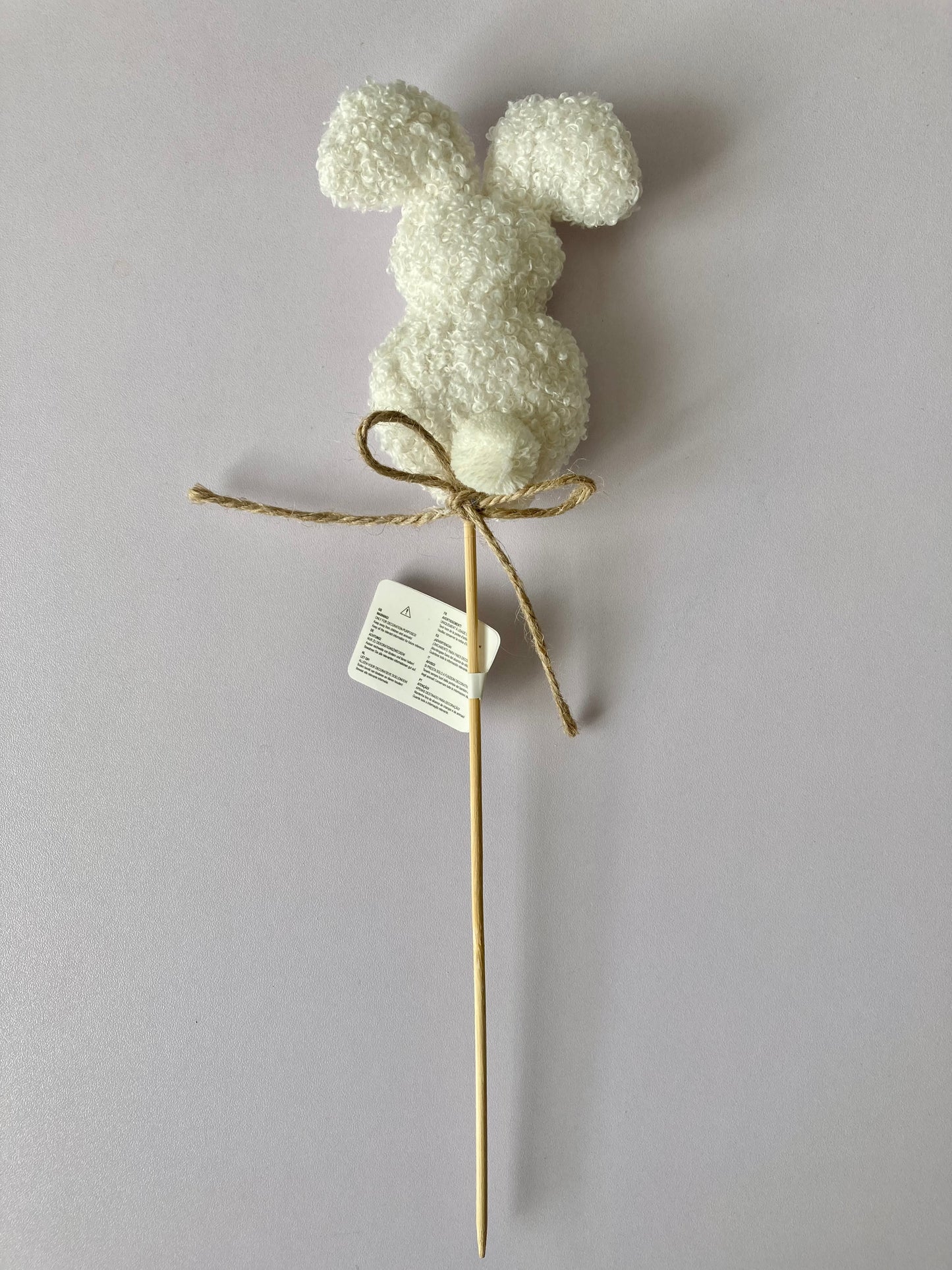 White Plush Rabbit Pick