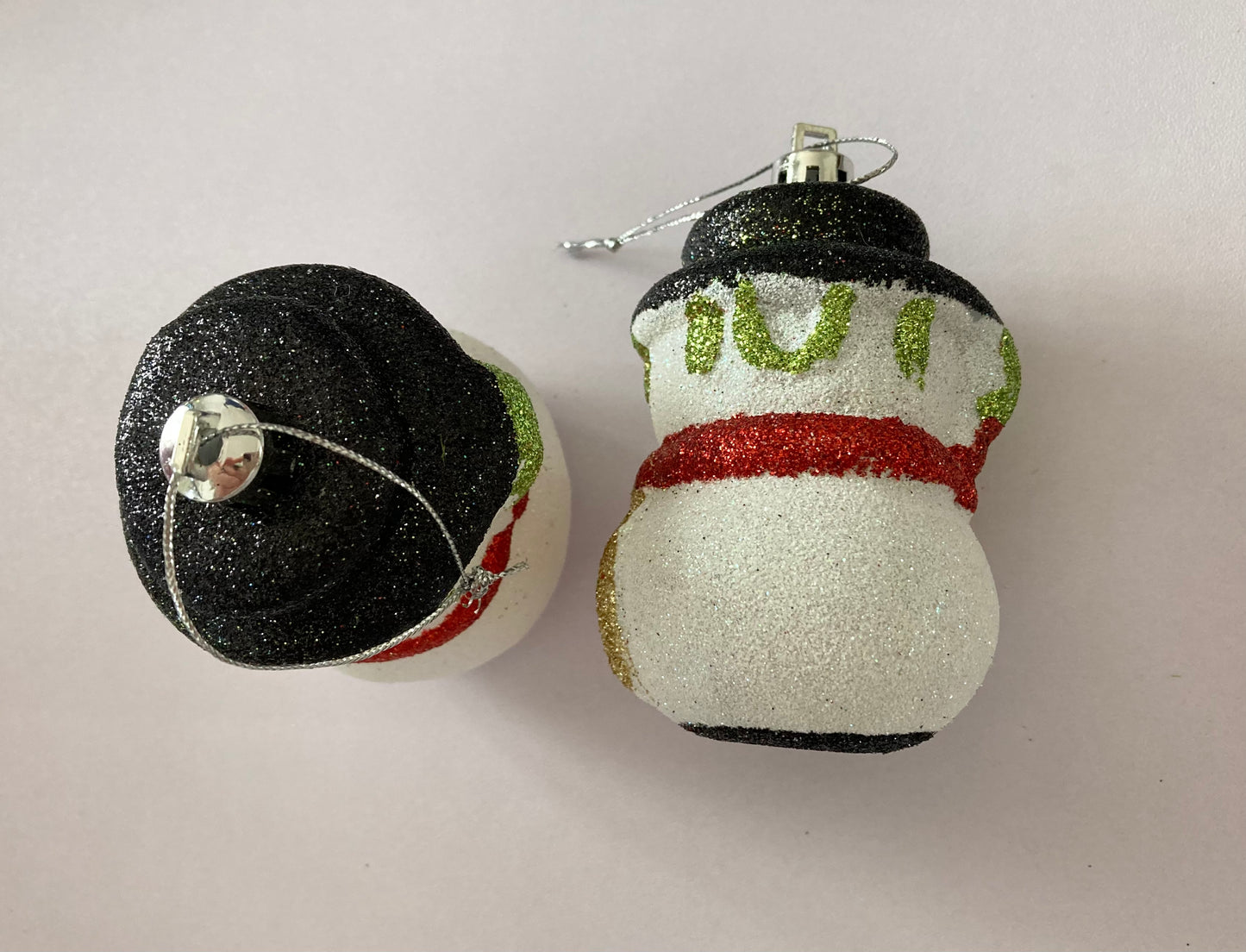 2 Snowman Tree Baubles
