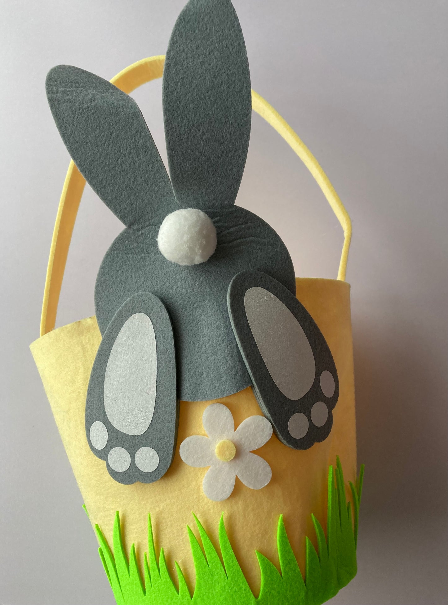 Yellow Easter Bunny Basket