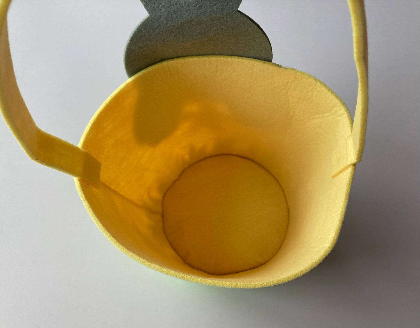 Yellow Easter Bunny Basket