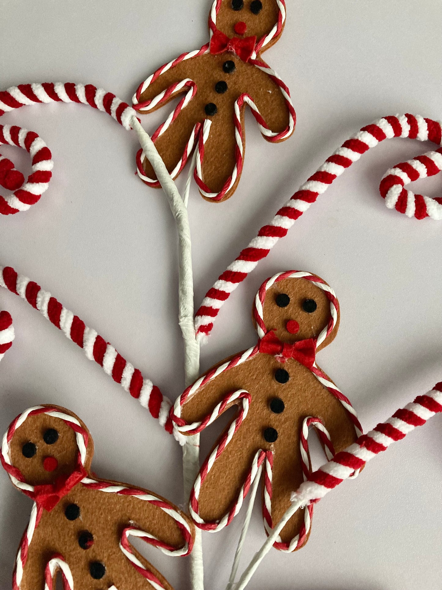 65cm Gingerbread & Candy Swirl Spray