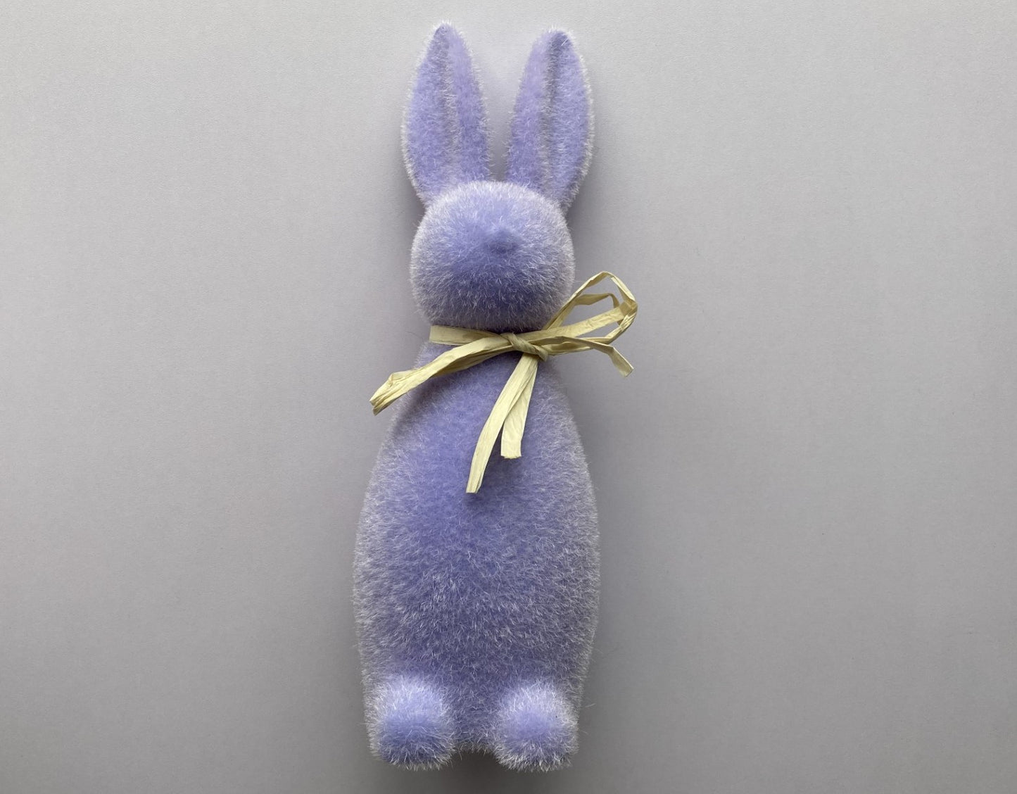 29cm Purple Flocked Standing Bunny