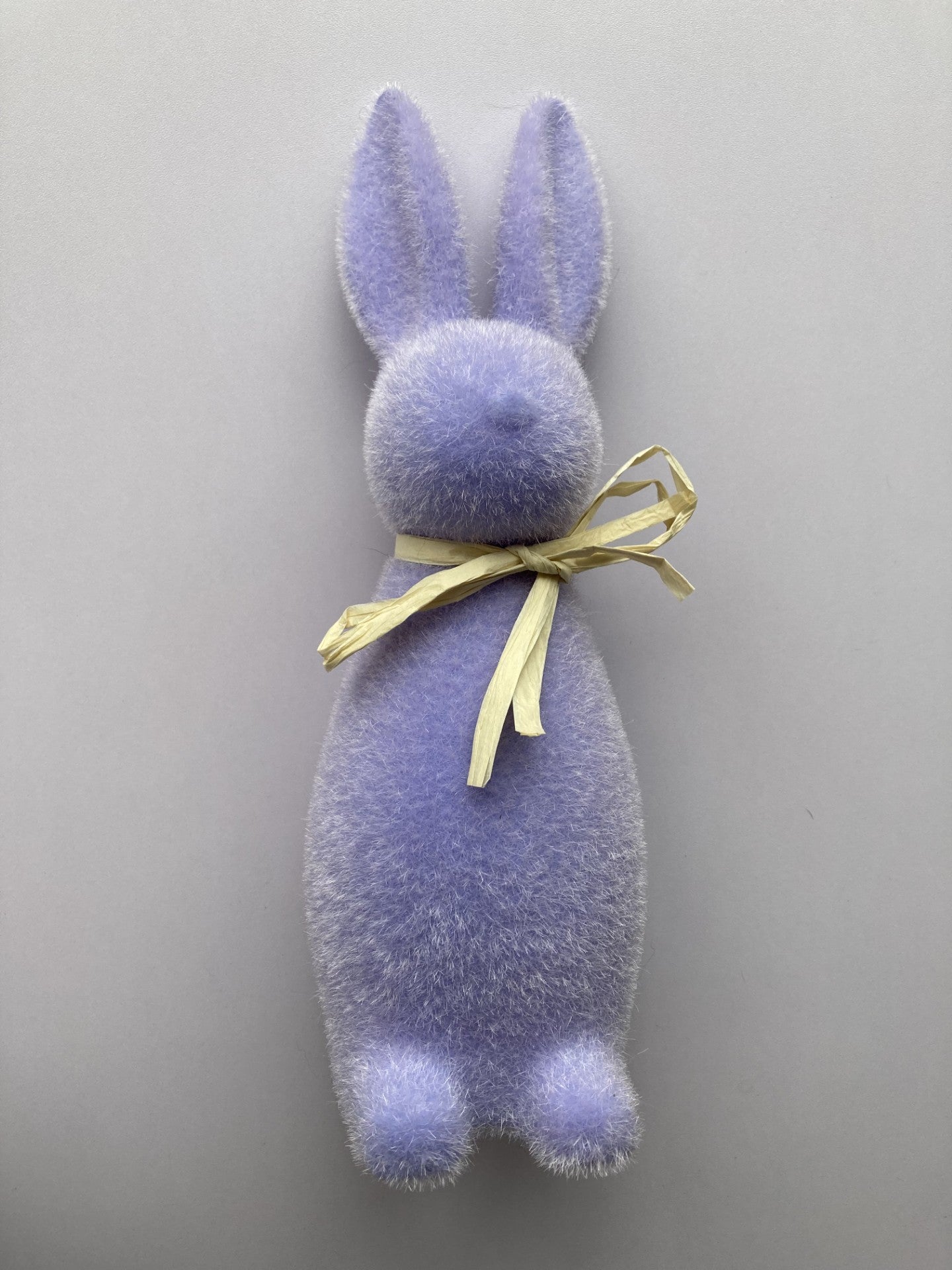29cm Purple Flocked Standing Bunny
