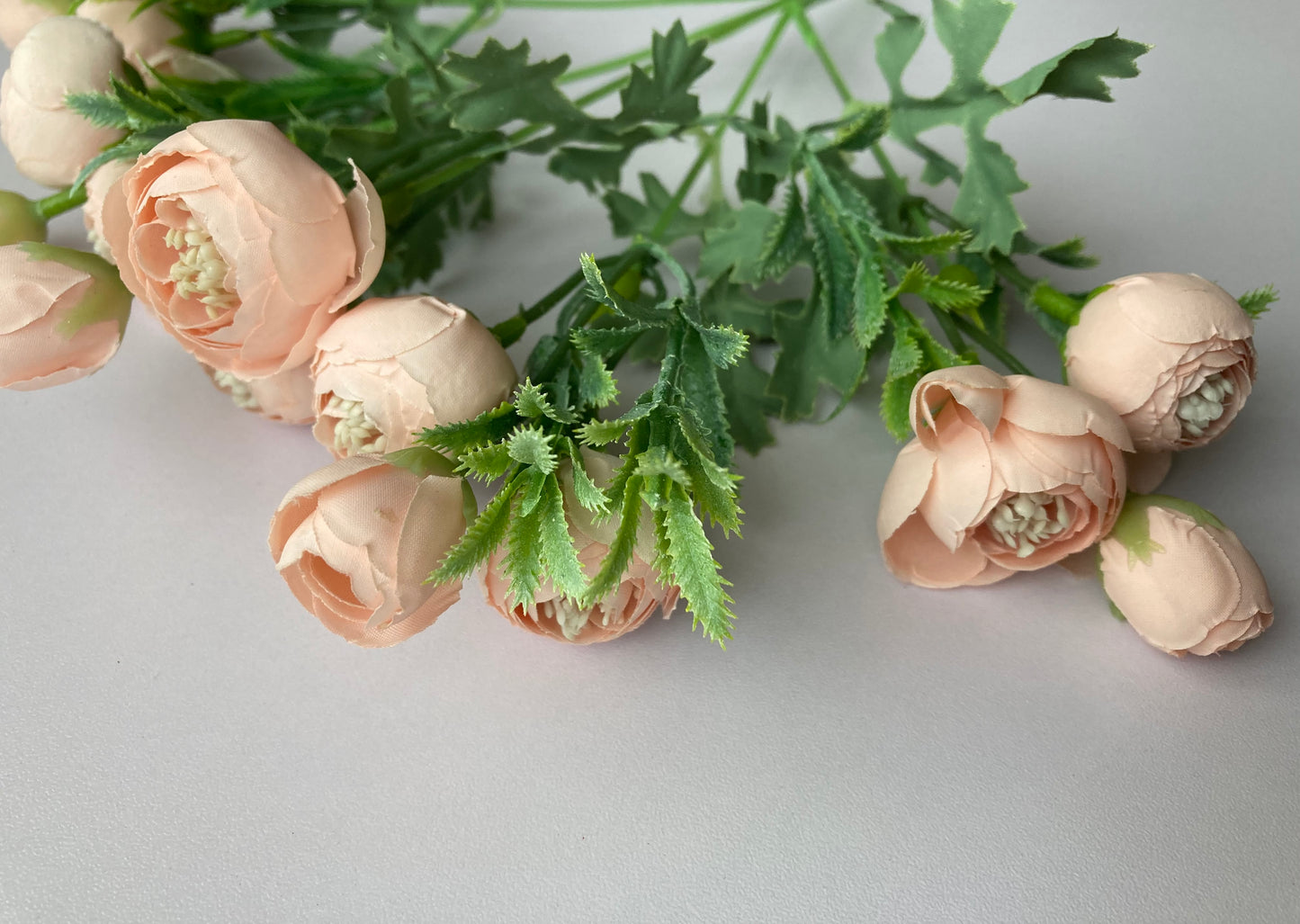 Mini Peach Ranunculus Bunch