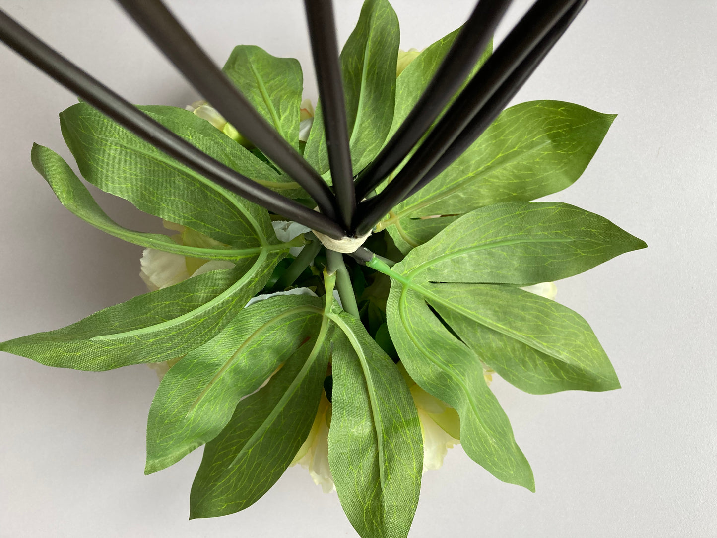 Yellow Crinkle Peony Bunch