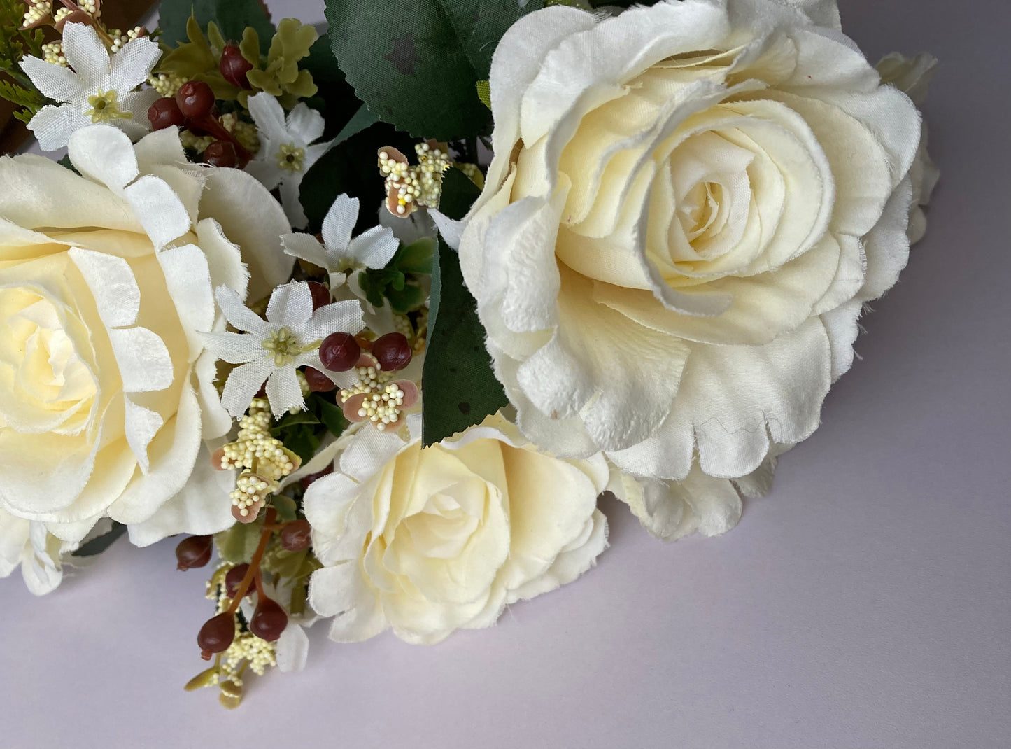 Ivory Rose & Wild Flower Bunch