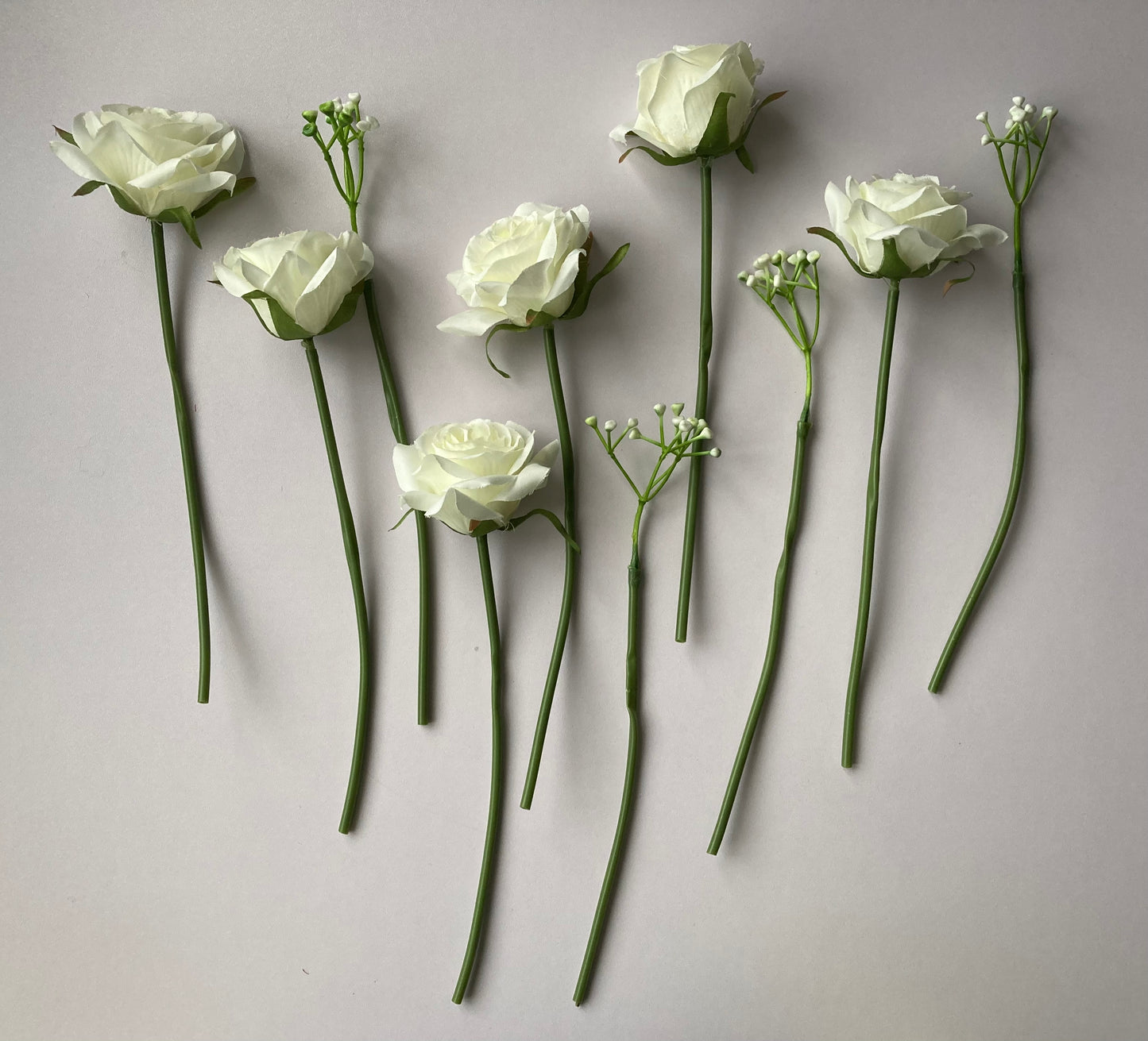 Small Ivory Rose Bunch