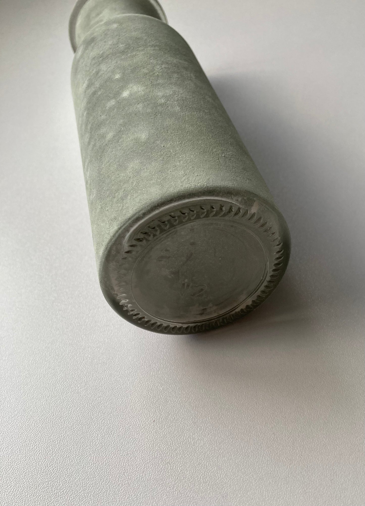 Grey Chalk Milk Bottle Style Vase