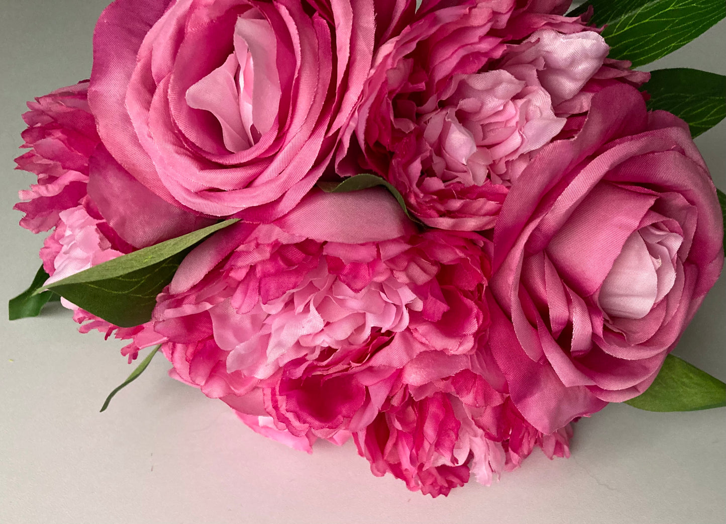 Hot Pink Rose & Peony Bunch