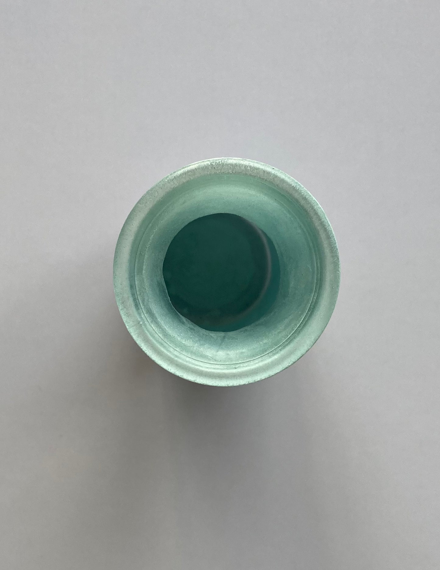 Blue Chalk Milk Bottle Style Vase