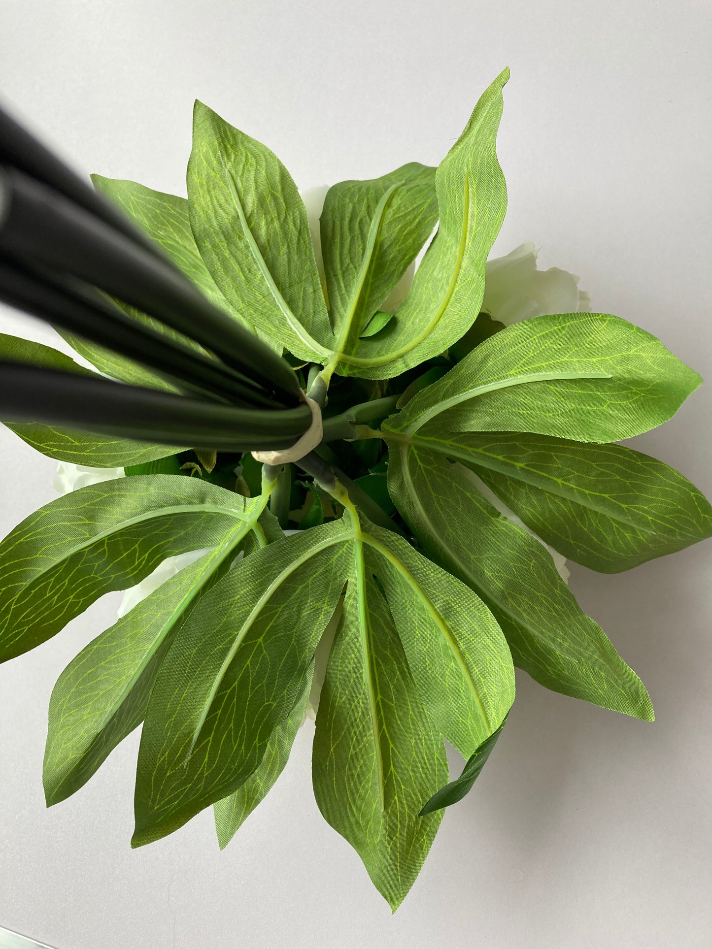 Ivory Crinkle Peony Bunch