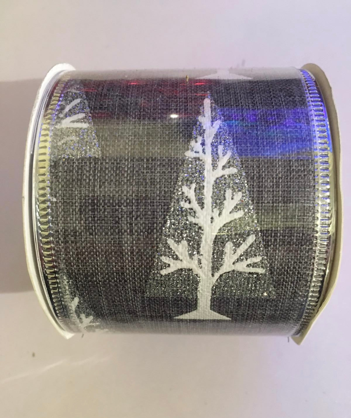 Glittered White Tree Design