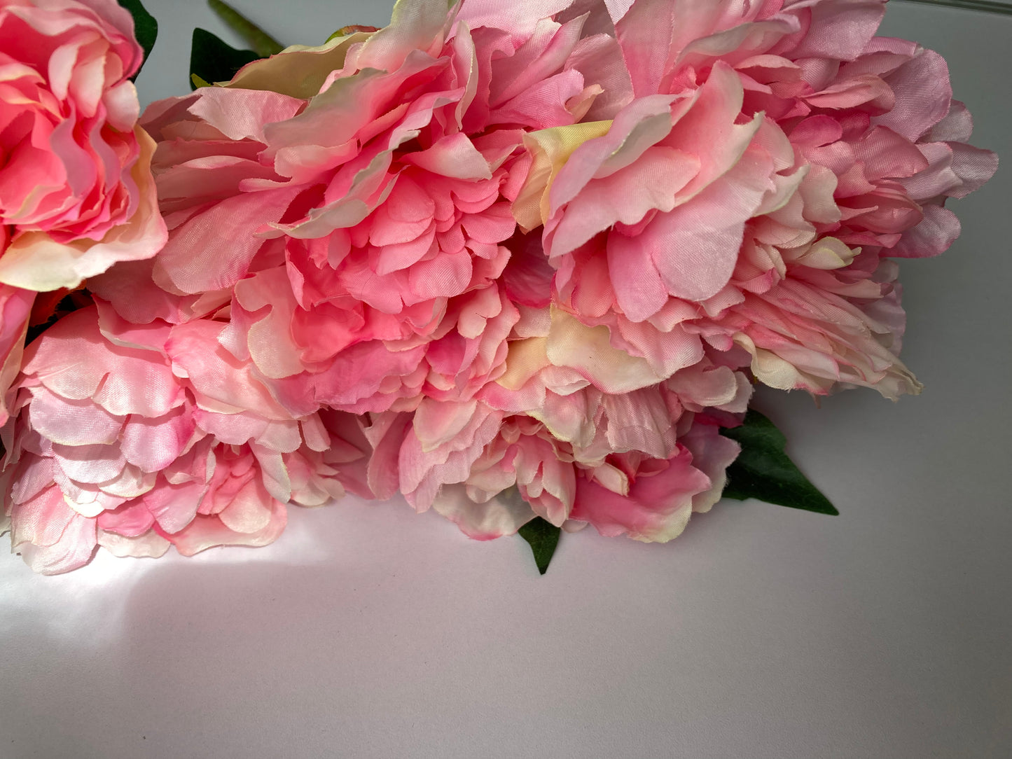 Hot Pink Crinkle Peony Bunch