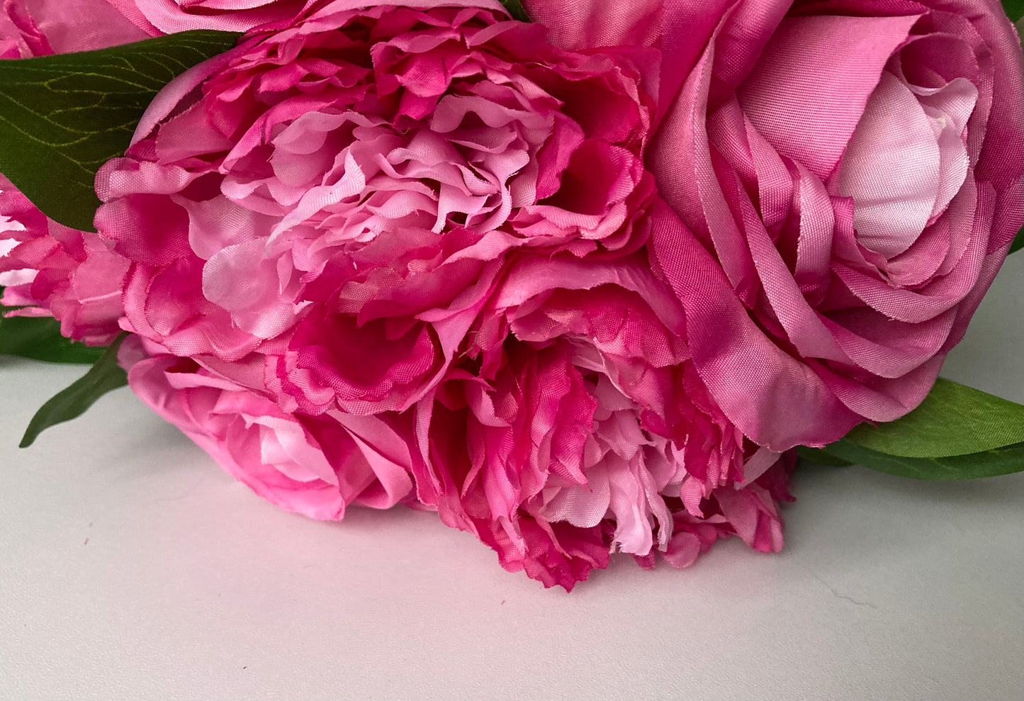 Hot Pink Rose & Peony Bunch