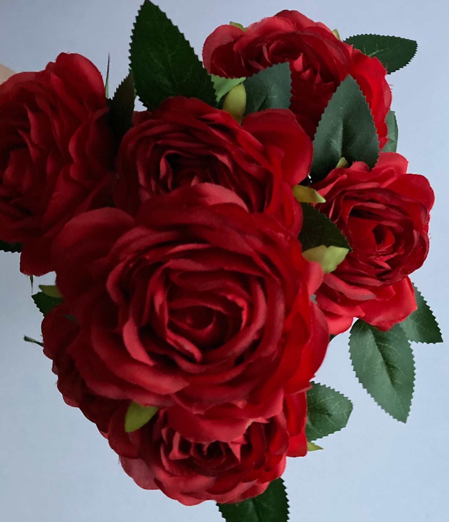 7 Head Red Rose Bunch
