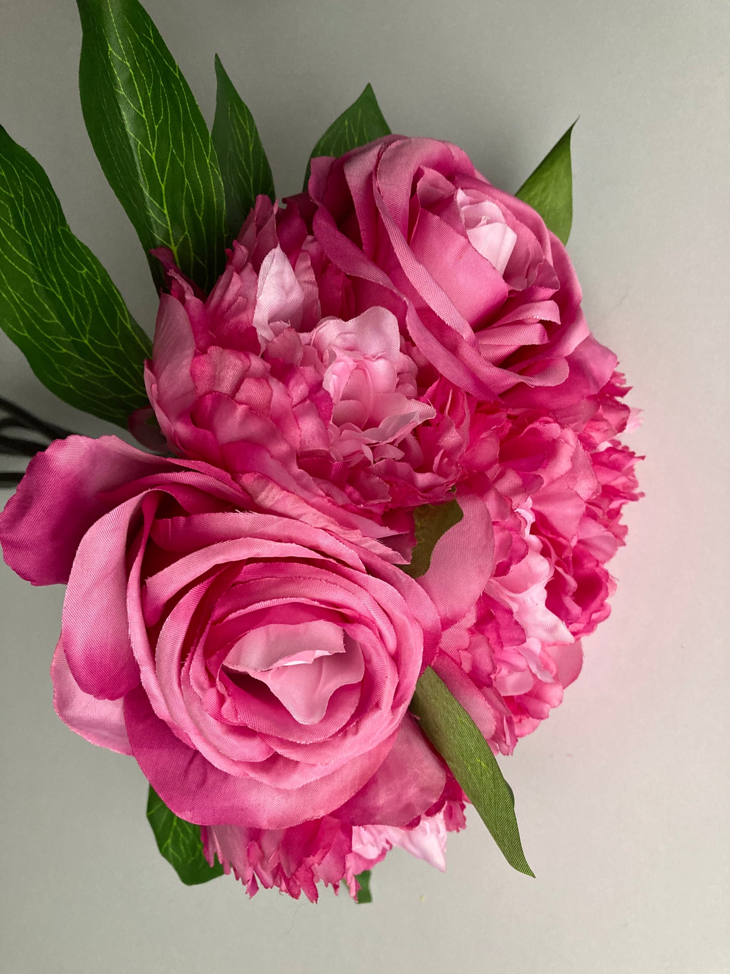 Hot Pink Rose & Peony Bunch