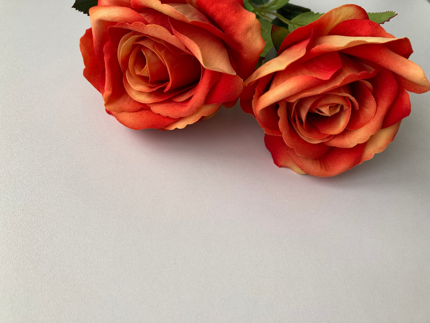 Velvet Bright Burnt Orange Single Stem