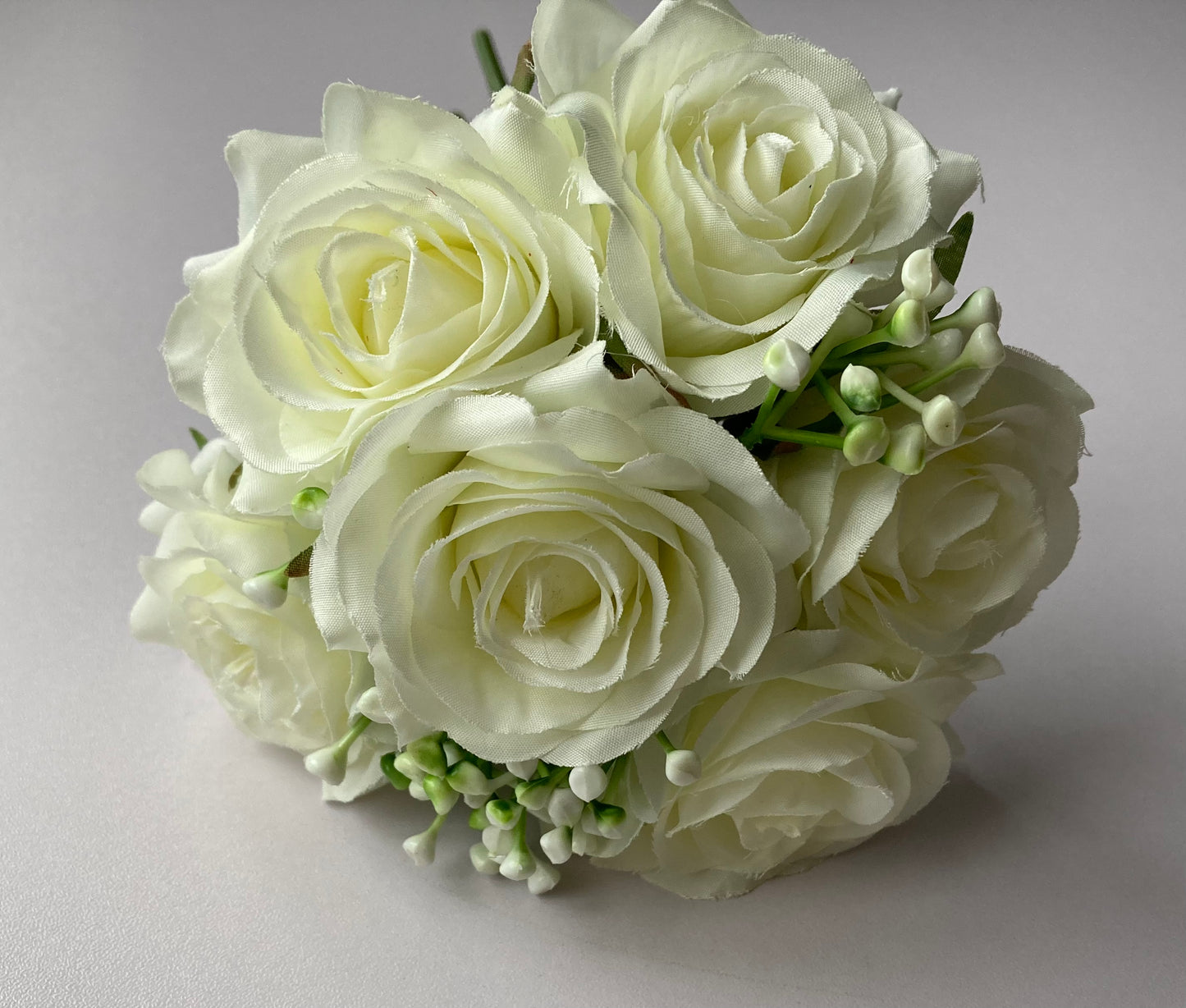 Small Ivory Rose Bunch