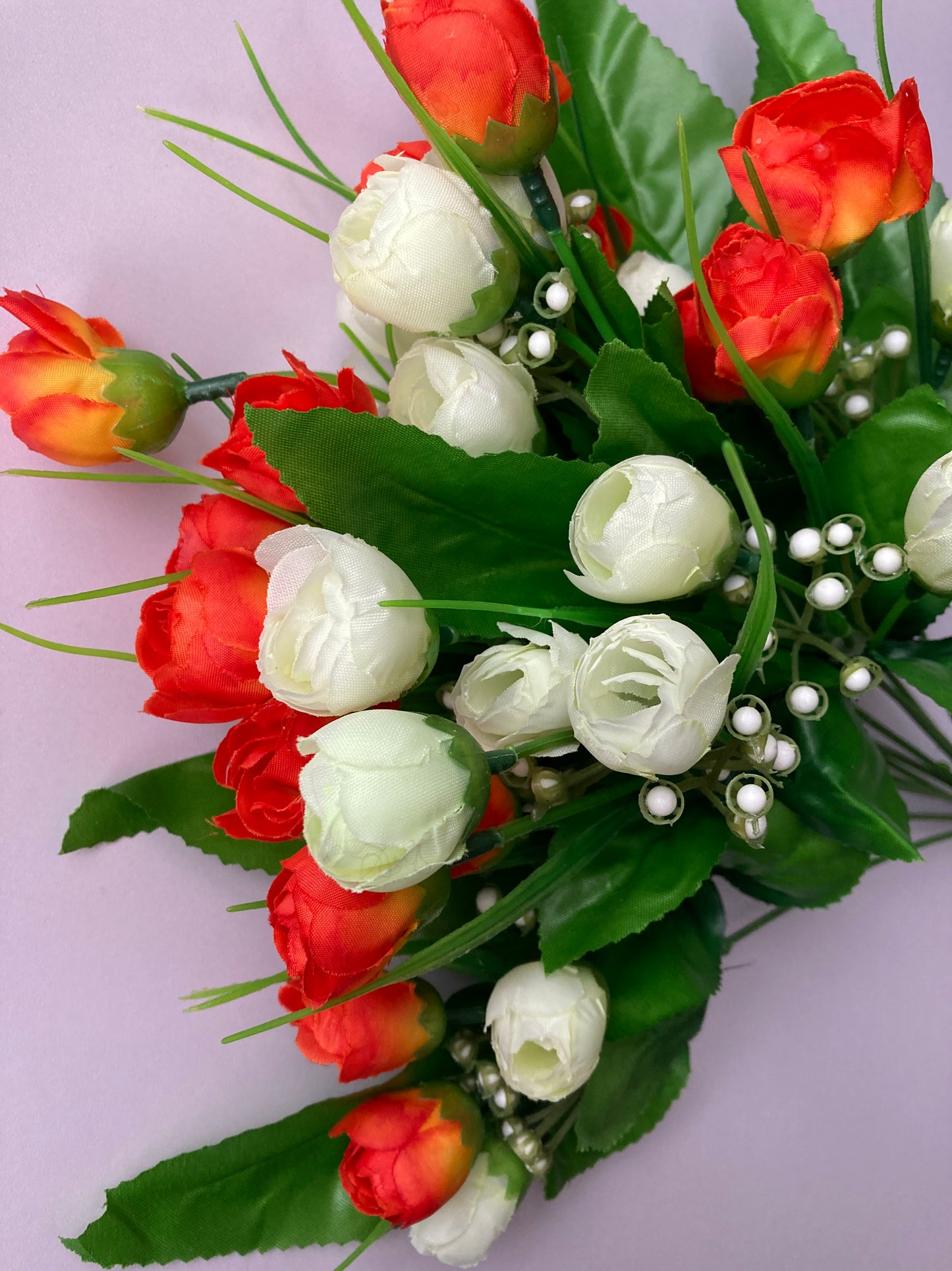 Orange & Ivory Baby Tulip Bunch