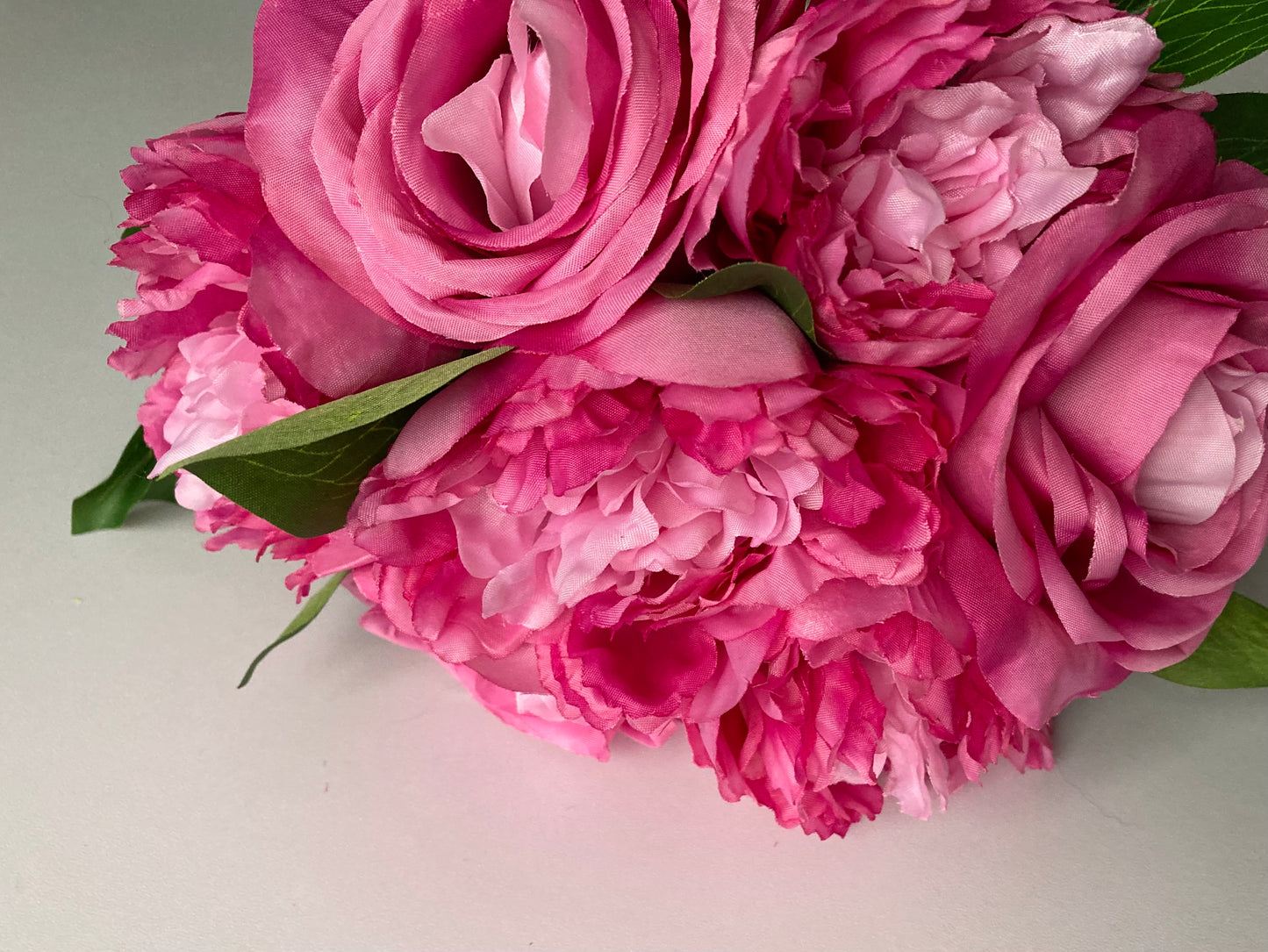 Hot Pink Rose & Peony Bunch