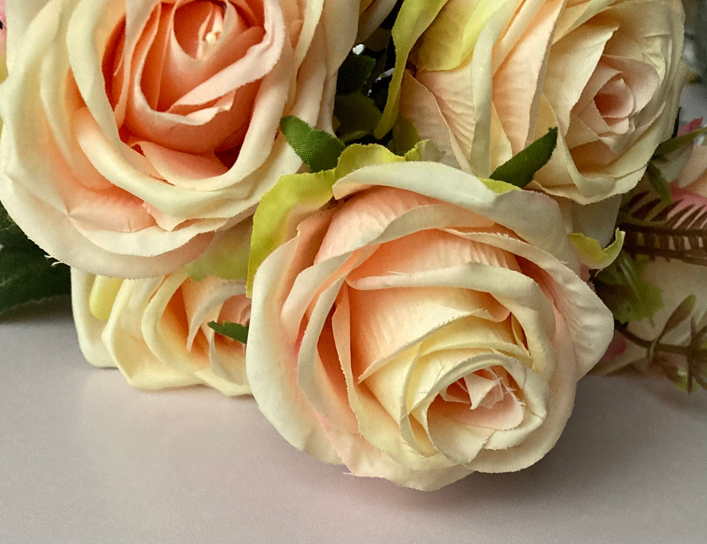 Autumn Peach & Pink Roses