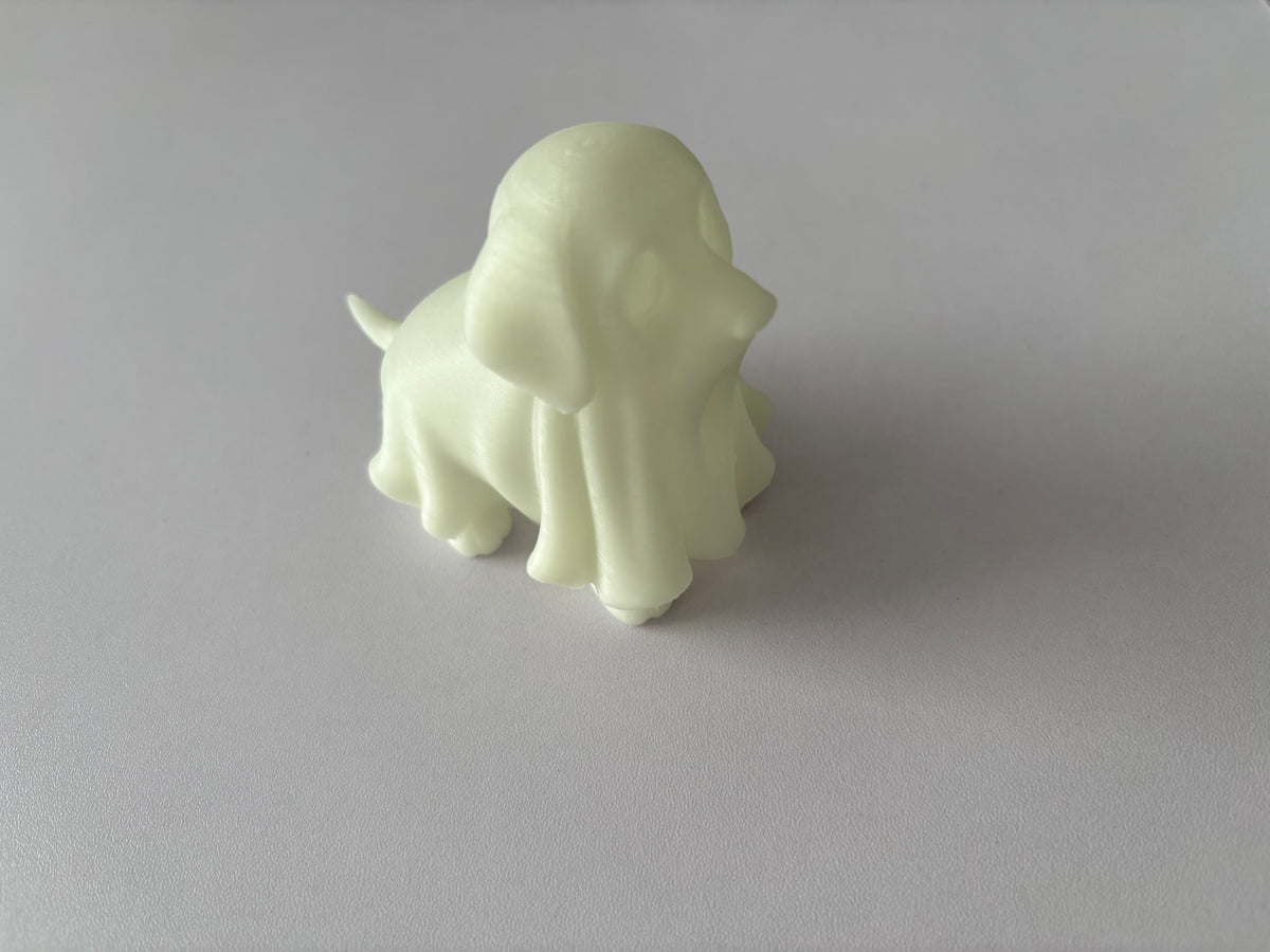 Glow in the Dark Ghost Dog | 3D Printed Halloween Decoration | Glows Blue