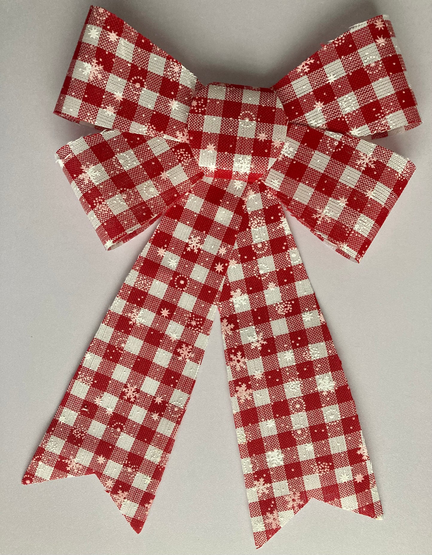 Red & White Large Bow