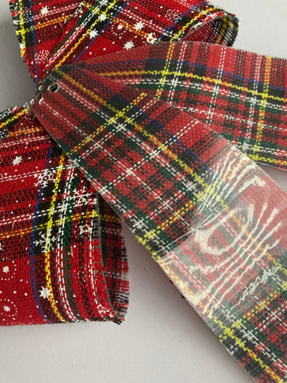 Large Tartan Bow