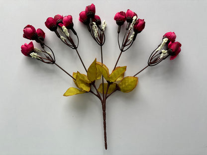Dark Pink Rosebud Bunch
