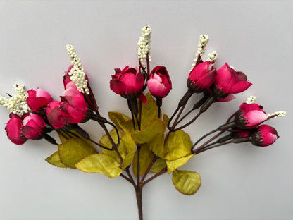 Pink/White Rosebud Bunch