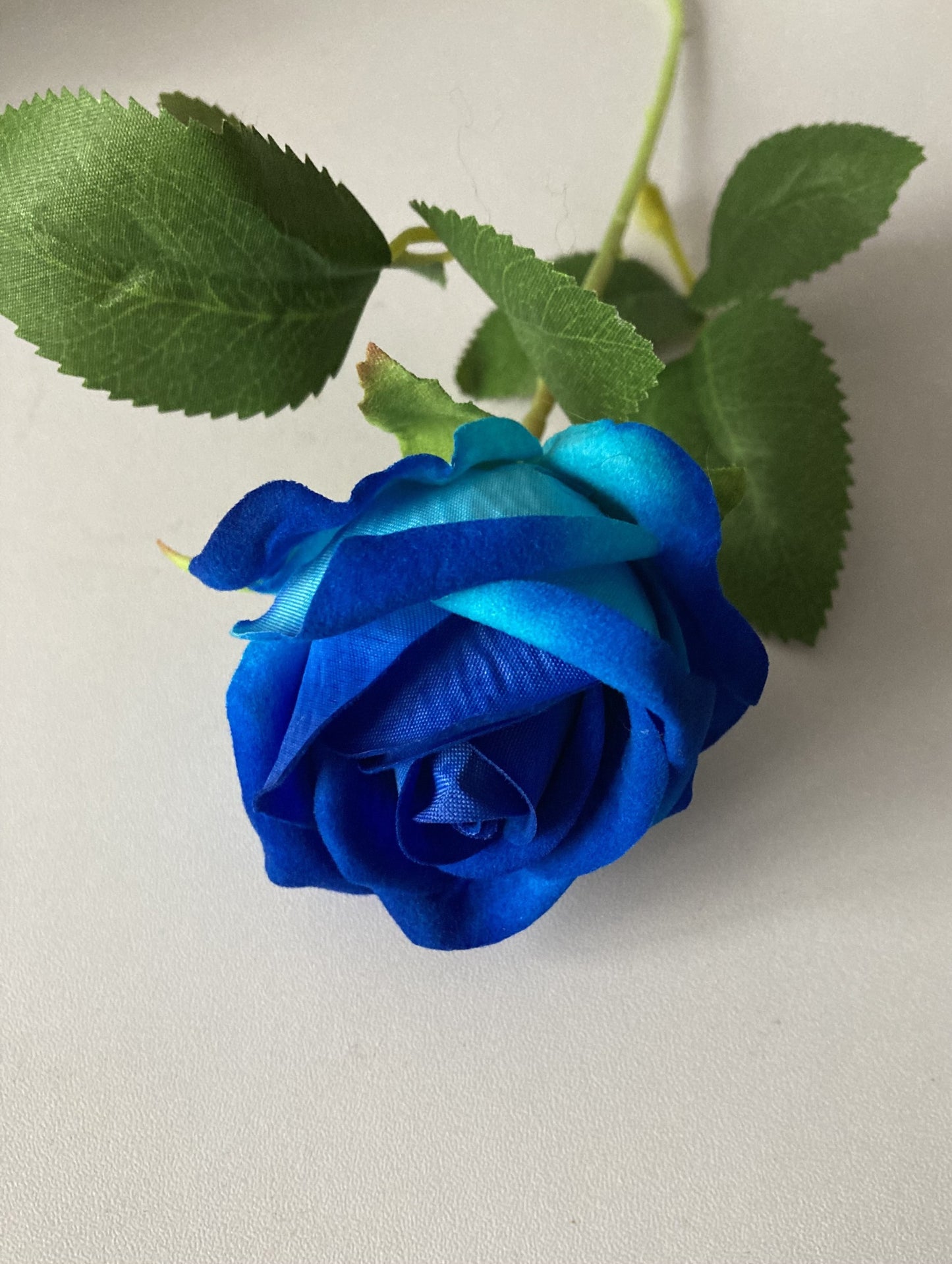 Small Velvet Royal Blue Rose