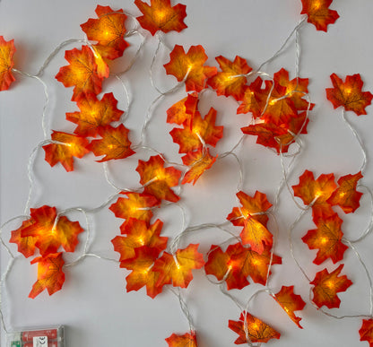Maple Leaf Light Garland