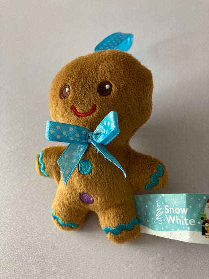 Plush Gingerbread Tree Decor Blue