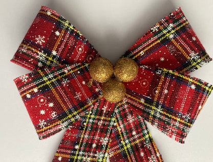 Large Tartan Bow
