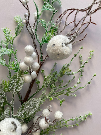 Apple & Berry Snowy Christmas Pick