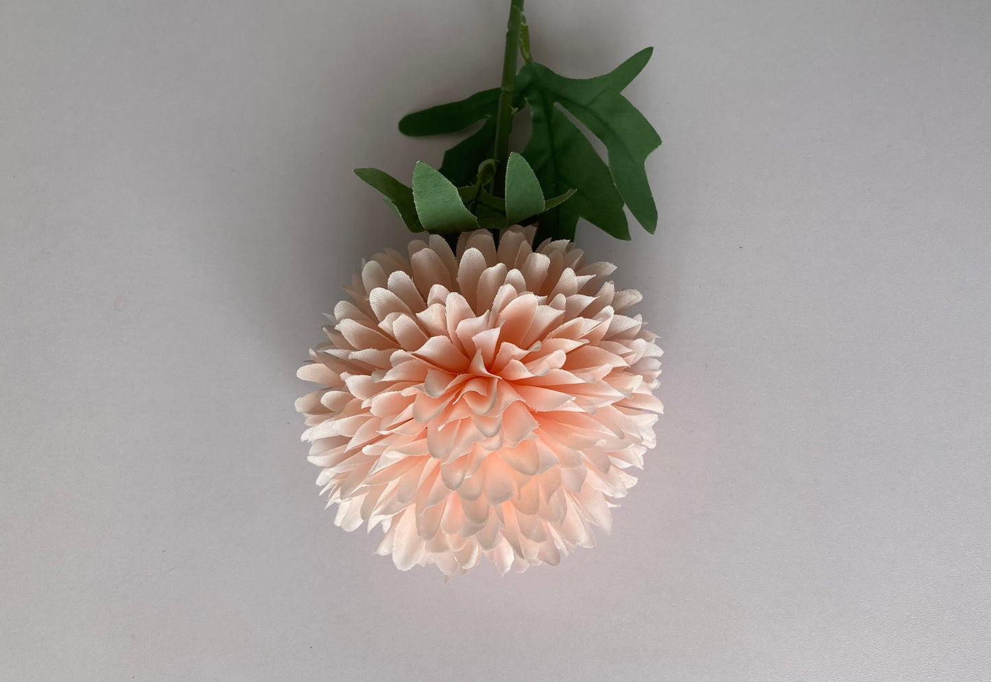 Soft Peach Large Chrysanthemum Pom Pom