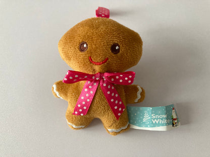 Plush Gingerbread Tree Decor Pink