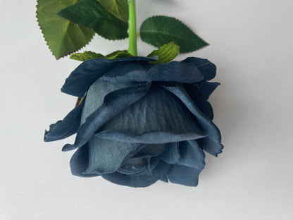 Dark Navy Velvet Rose