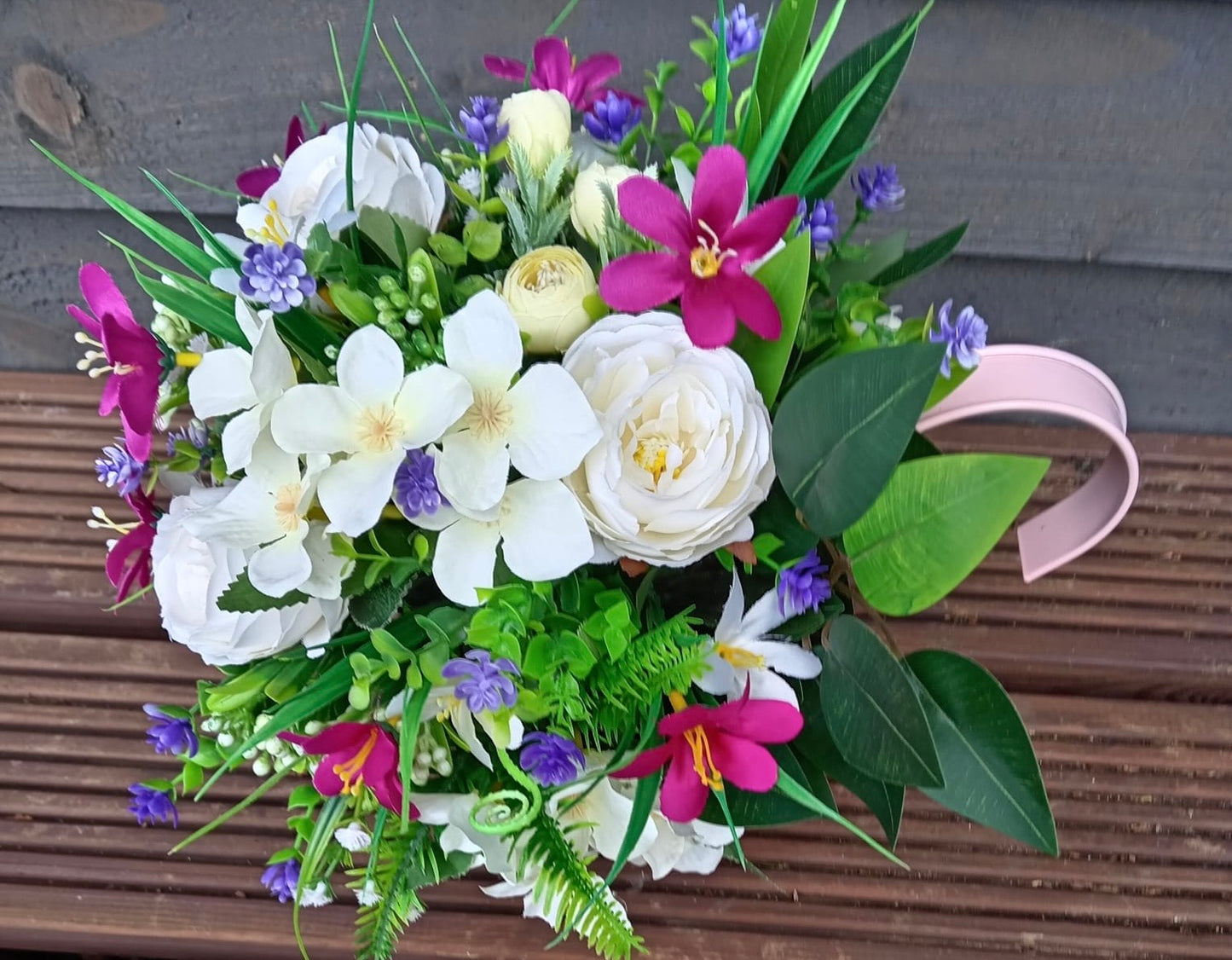 Pink Single Hook Floral Planter
