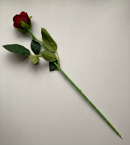 Red Velvet Rose Bud Stem