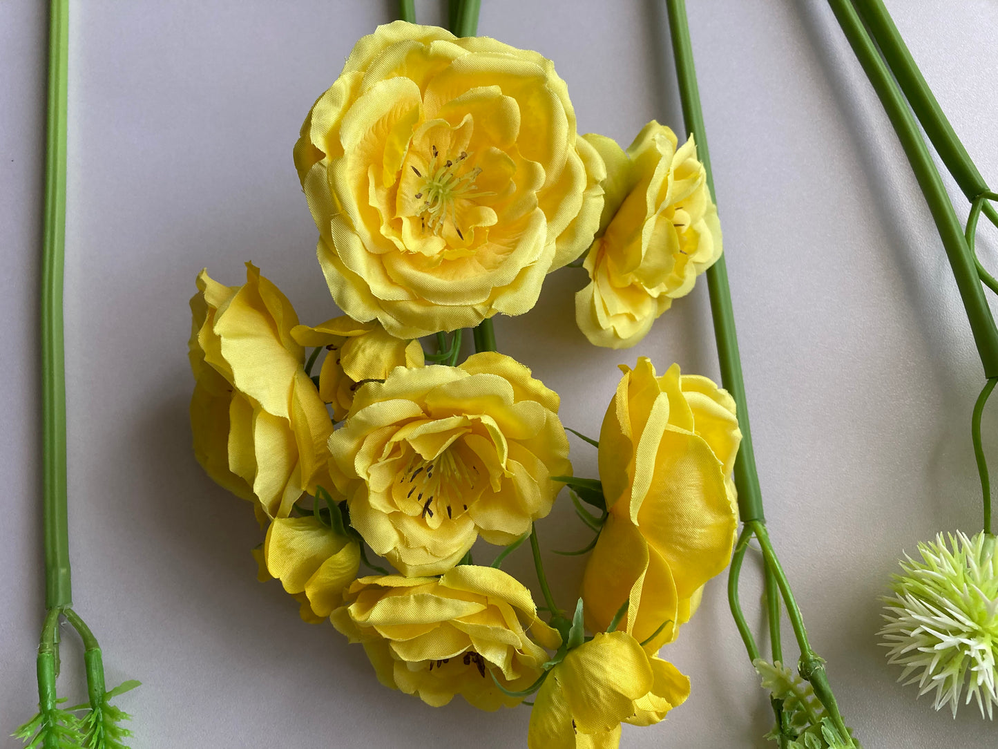Yellow Camellia & Succulent Bouquet