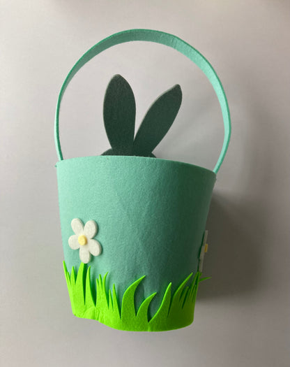 Green Easter Bunny Basket