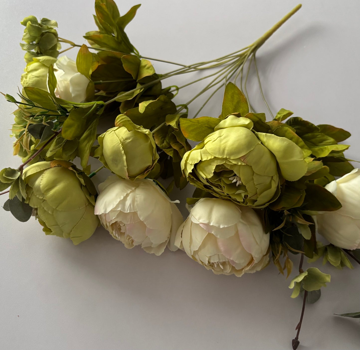 Large Cream & Green Peony & Hydrangea Bouquet