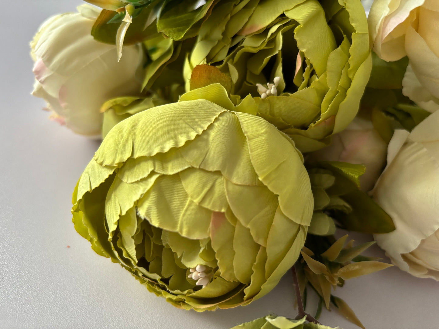 Large Cream & Green Peony & Hydrangea Bouquet