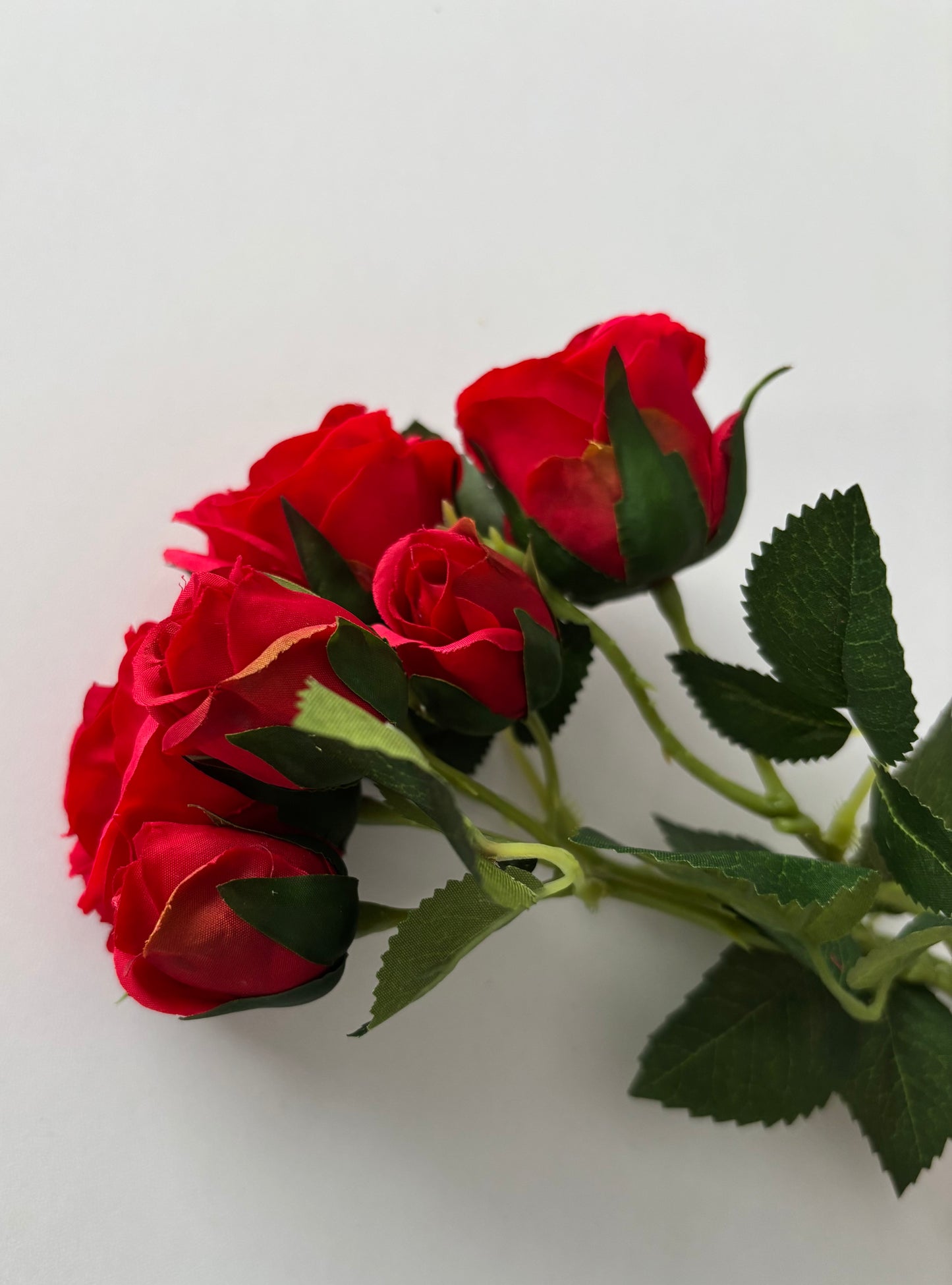 Red Rose Mixed Bud Spray