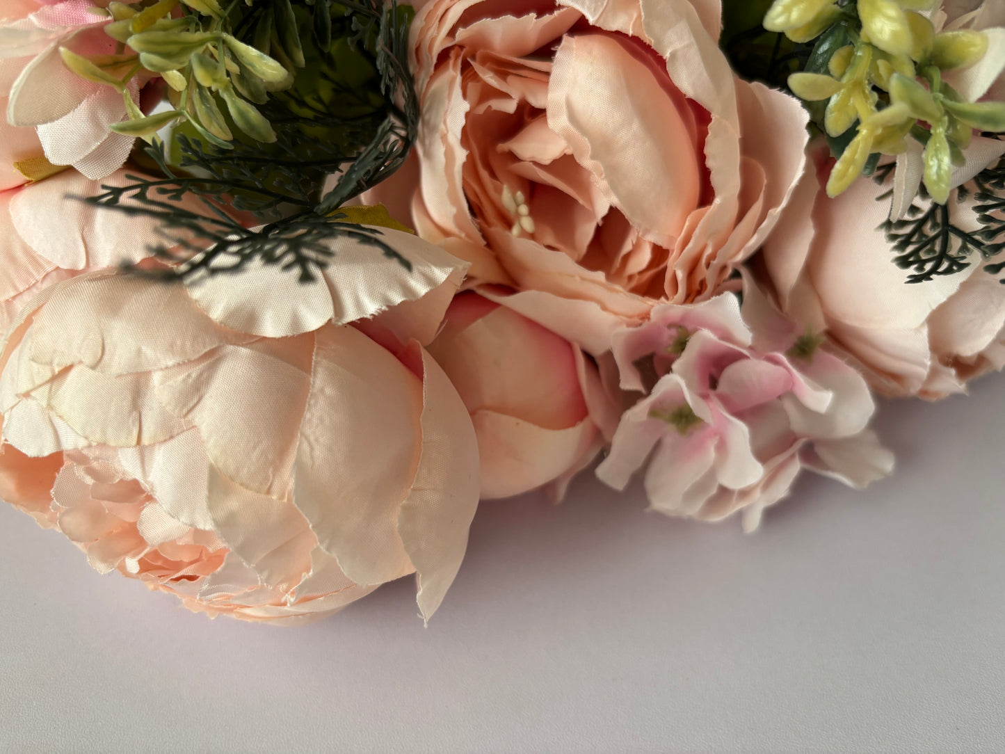 Large Peach Peony & Hydrangea Bunch