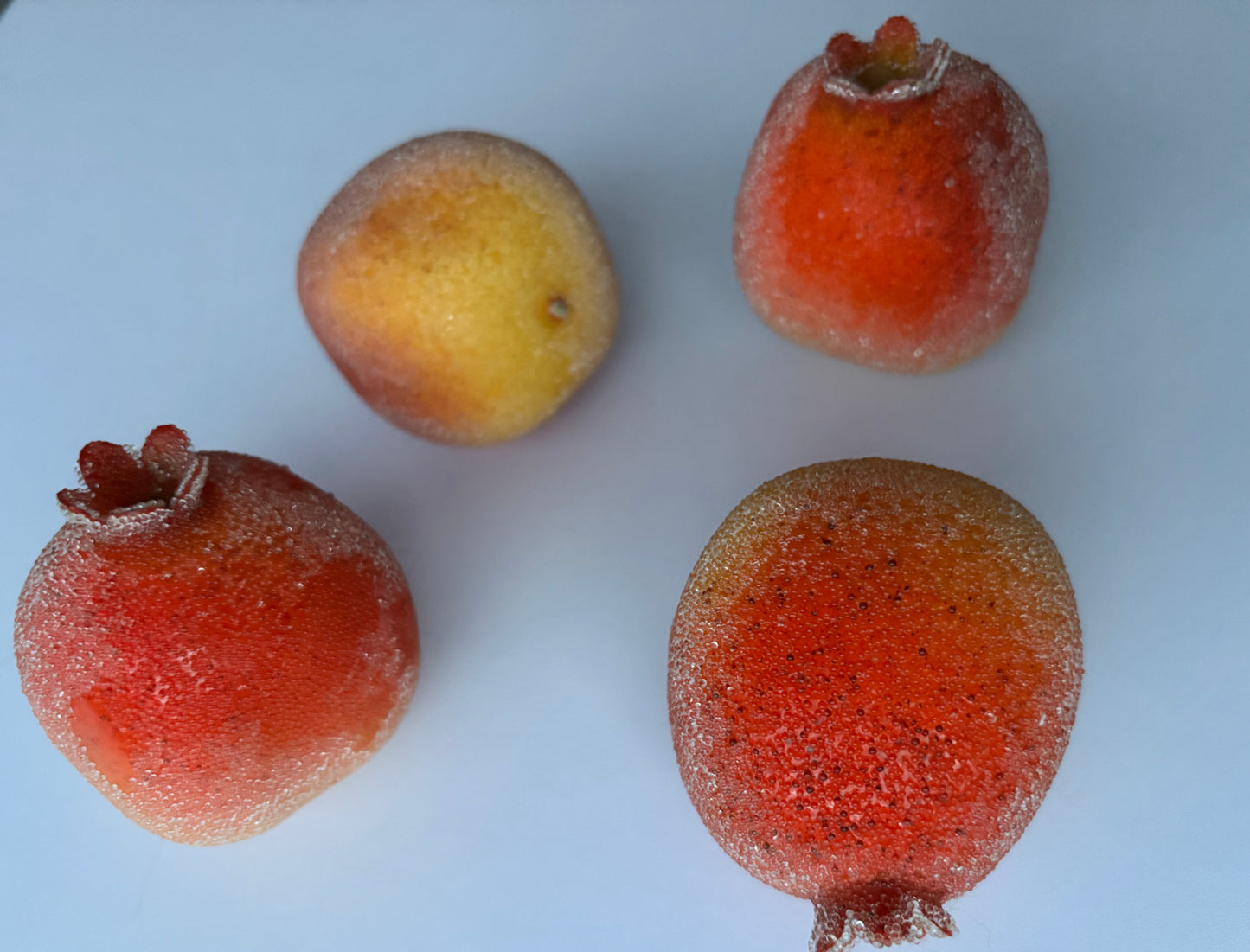 4 Sugar Beaded Pomegranate