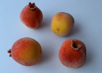 4 Sugar Beaded Pomegranate