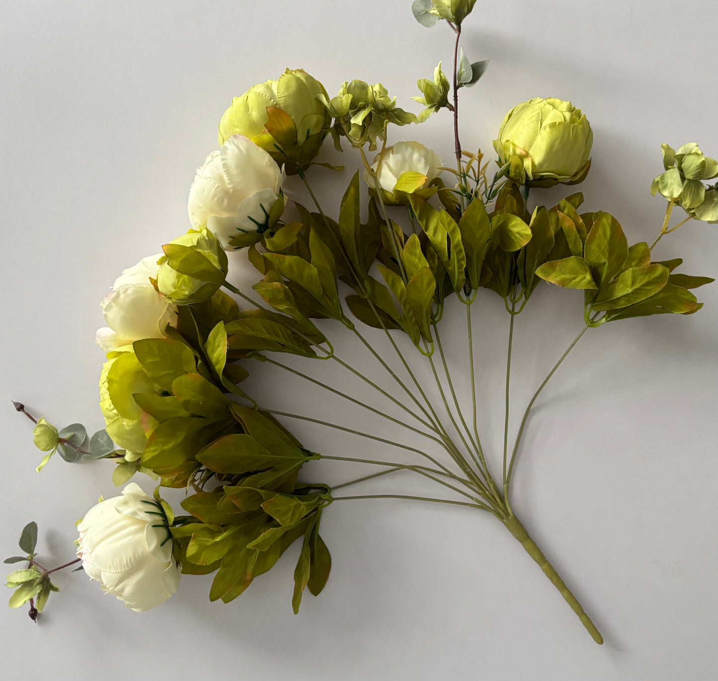 Large Cream & Green Peony & Hydrangea Bouquet